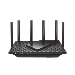 Router Triple Banda WiFi 6E / AX5400 MU-MIMO / 1 Puerto WAN 1 10/100/1000 Mbps / 4 Puertos LAN 10/100/1000 Mbps / 1 puerto USB 3.0 / 6 antenas de alta ganancia / OneMesh ™