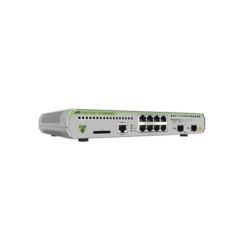 Switch Administrable CentreCOM GS970M, Capa 3 de 8 Puertos 10/100/1000 Mbps + 2 puertos SFP Gigabit