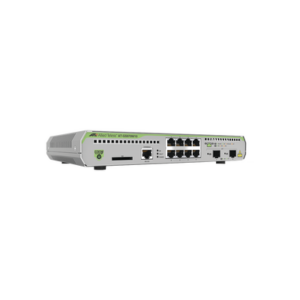 Switch Administrable CentreCOM GS970M, Capa 3 de 8 Puertos 10/100/1000 Mbps + 2 puertos SFP Gigabit