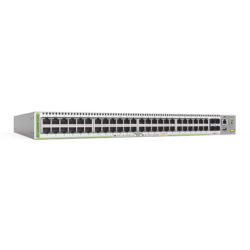 Switch PoE+ Administrable CentreCOM GS980M, Capa 3 de 48 puertos 10/100/1000Mbps + 4 SFP Gigabit, 740 W