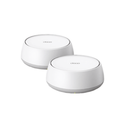 KIT 2 Routers Inalámbrico MESH Interior para Hogar / Doble Banda Wi-Fi 7 BE3600 Mbps / 2 Puerto 2.5 Gigabit WAN/LAN / 4 Antenas Internas / Operación Multi-Link MLO / Administración Mediante la App Deco (iOS, Android) / HomeShield