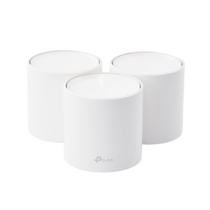 Kit 3 Routers Inalámbricos MESH Interior para Hogar / Doble Banda Wi-Fi 6 AX1800 Mbps / 2 Puerto Gigabit WAN/LAN / 2 Antenas Internas / Administración Mediante la App Deco (iOS, Android) / Protección HomeShield