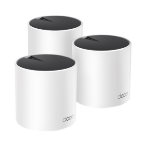 Kit 3 Routers Inalámbricos MESH Interior para Hogar / Doble Banda Wi-Fi 6 AX3000 Mbps / 3 Puerto Gigabit WAN/LAN / 2 Antenas Internas / Administración Mediante la App Deco (iOS, Android) / Protección HomeShield