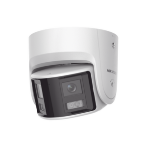 [FlexVu] [ PROTECCIÓN ACTIVA ] Turret IP Panorámica 4 Megapíxel / 2 Lentes 2.8 mm (180°) / Imagen a Color 24/7 (ColorVu) / PoE / WDR 130° / IP67 / ACUSENSE / Luz Estroboscópica y Alarma Audible / 30 mts Luz Blanca / Mic
