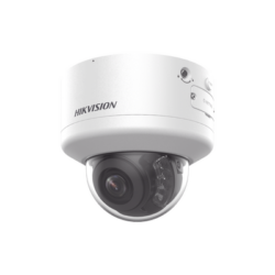 Domo IP 8 Megapixel (4K) / Lente Mot. 2.7 a 13.5 mm / 40 mts IR EXIR / Exterior IP66 / IK10 / DARKFIGHTER / Audio y Alarma I/O / PoE+ / ONVIF / Micro SD / 4 Analíticos: AcuSense, Deteccion Facial, Conteo de Personas por Cruce y Zona