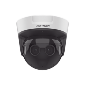 PanoVu Series / Vista Panorámica 180° / 8 Megapixel en Total / 4 Lentes 2.8 mm (2 Megapixel) / 20 mts IR EXIR / Exterior IP67 / IK10 / 12 Vcc / PoE+ / MicroSD