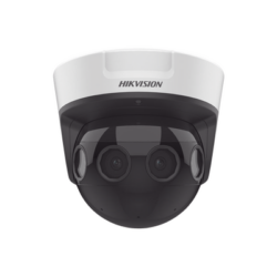 PanoVu Series / Vista Panorámica 180° / 32 Megapixel en Total / 4 Lentes 2.8 mm (4 Lentes 8 Megapixel) / 20 mts IR / Exterior IP67 / IK10 / 12 Vcc / PoE+ / Micro SD