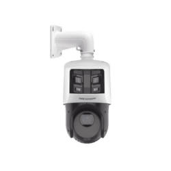 [TandemVu] PTZ IP 4 Megapixel con Cámara Panoramica 6 Megapixel / 25X Zoom / 100 mts IR / IP66  / WDR / PoE+ / Entrada-Salida de Audio y Alarma / Ultra Baja Iluminación / Micro SD