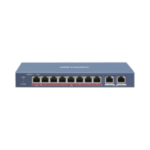 Switch PoE+ / No Administrable / 7 Puertos 10/100 Mbps 802.3 af/at (30 W) / 1 Puerto 10/100 Mbps Hi-PoE (90 W)  / 2 Puertos 1000 Mbps Uplink / Modo Extendido hasta 300 Metros / 110 Watts