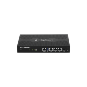 EdgeRouter 4, con 3 puertos 10/100/1000 Mbps + 1 puerto SFP, con funciones avanzadas de ruteo