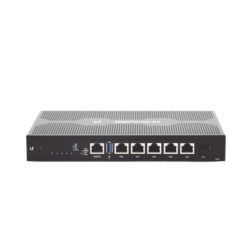 EdgeRouter 6 PoE pasivo 24 V, con 5 puertos 10/100/1000 Mbps + 1 puerto SFP, con funciones avanzadas de ruteo