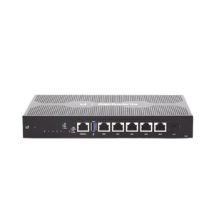 EdgeRouter 6 PoE pasivo 24 V, con 5 puertos 10/100/1000 Mbps + 1 puerto SFP, con funciones avanzadas de ruteo