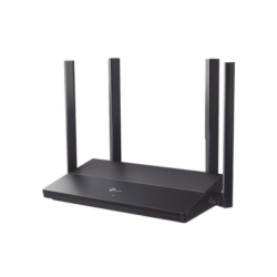 Router WiFi 6 AX 1500 Mbps / MU-MIMO 2X2 y OFDMA / 1 Puerto WAN 10/100/1000 Mbps / 3 Puertos LAN 10/100/1000 Mbps / 4 Antenas Beamforming / Seguridad WiFi WPA3