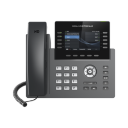 Teléfono IP Wi-Fi, Grado Operador, 10 líneas SIP con 5 cuentas, pantalla a color 4.3", puertos Gigabit, Bluetooth, PoE, codec Opus, IPV4/IPV6 con gestión en la nube GDMS