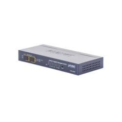 Switch Administrable de Escritorio de 8 Puertos Gigabit/ 2 Puertos SFP / 20 Gbps Switching / PoE In 802.3af/at / Dual Power DC + PoE / VLAN Q-in-Q / IPv6/IPv4/  Administración Remota con CloudNMS