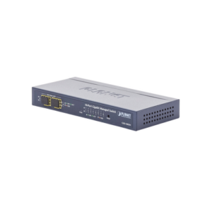 Switch Administrable de Escritorio de 8 Puertos Gigabit/ 2 Puertos SFP / 20 Gbps Switching / PoE In 802.3af/at / Dual Power DC + PoE / VLAN Q-in-Q / IPv6/IPv4/  Administración Remota con CloudNMS