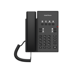 Teléfono IP para Hotelería, profesional con 8 teclas programables para servicio rápido, plantilla personalizable con PoE