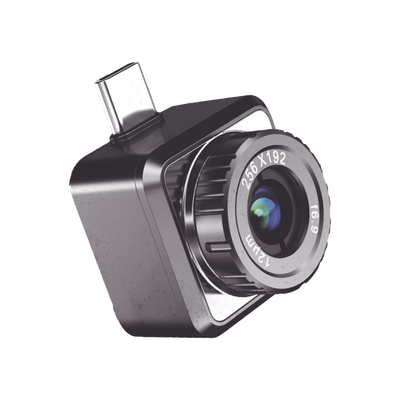 MINI2PLUSV2 - Cámara Termográfica Portátil para Celulares (Android) / Conector Tipo USB - C / Lente 3.5 mm / IP40 / JPEG (Imagen) / Video (MP4) / Rango de Medición de -20°C a 400°C