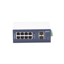 Switch Industrial Administrable Capa 2, 8 Puertos 10/100/1000T, 2 Puertos SFP 1G / 2.5 G BASE X