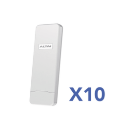 Kit de 10 Puntos de Acceso C1N Wi-Fi, PTMP en 2.4 GHz, Antena Sectorial Integrada de 70° de 10 dBi, Hasta 800 m de Cobertura, Soporta Fichas-Vouchers, Administración en Nube Gratis con INSIGHTS (Con Versión de HW 4.0 ó Superior).