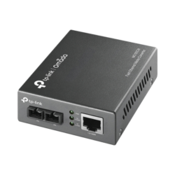 Convertidor Fibra Óptica Multimodo /  1 Puerto RJ45 10/100 Mbps / Puerto Fibra Óptica SC 100 Mbps / Hasta 2 Km / Plug and Play