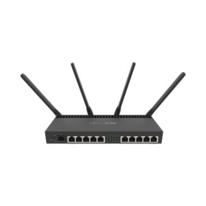 Router con Wi-Fi 4x4 MU-MIMO, hasta 2 watts de potencia, antenas de 3 dBi, 10 puertos Gigabit, 1 Puerto SFP+