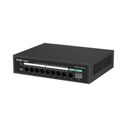Switch PoE+ no Administrable, hasta 120 Watts, no administrable, 8 puertos PoE+, 2 Uplink Gigabit Ge / SFP
