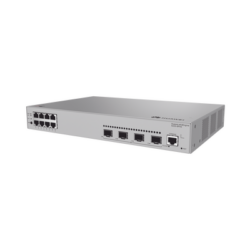Switch de acceso eKit Administrable / Capa 2 / 8 Puertos PoE+ Gigabit + 4 SFP + Puerto Consola / PoE Perpetuo / Presupuesto PoE 125 W / Sin licenciamiento
