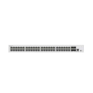 Switch de Distribución/Core Gigabit Administrable  Capa 3 / 48 puertos 10/100/1000 Mbps  / 4 Puertos 10GE SFP+ Uplink / ERPS / Rutas Estáticas / iStack / Administración Nube Gratis