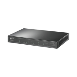 Switch de escritorio PoE+, no Administrable 8 puertos 10/100/1000 Mbps + 1 puertos 10/100/1000 Mbps (Uplink) + 1 puerto SFP, 63W