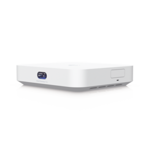 UCG Max Cloud Gateway de 2.5 GbE Compacto con Soporte para hasta 30 Dispositivos UniFi, 300+ Clientes, Enrutamiento IPS de 2.3 Gbps y Almacenamiento 512 GB de Memoria Interna