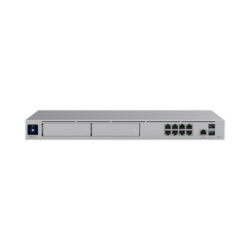 UniFi Cloud Gateway: Dream Machine PRO MAX. Administra hasta 150 dispositivos UniFi y 2000 clientes/todas las aplicaciones UniFi/5 Gbps de ruteo con IDS/IPS, 2 bahías 3.5", 128 GB SSD internos, Fail Over, balanceo de cargas, VPN/SD-WAN