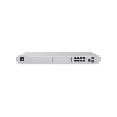 UniFi OS Console: Dream Machine Special Edition, 8 puertos LAN RJ45 con POE, 1 LAN SFP+, 1 WAN 2.5G RJ45 y 1 WAN SFP+, 128 GB de memoria interna. Todas las aplicaciones UniFi integradas
