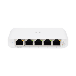 Switch UniFi Administrable Compacto de 5 Puertos 10/100/1000 Mbps, soporta entrada de PoE 802.3af/at