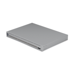 UniFi Switch Pro Max 24 POE, 24 puertos (8 puertos POE++ 2.5 GbE y 16 puertos GbE POE+), 2 puertos SFP+ 10G, 400W, pantalla táctil