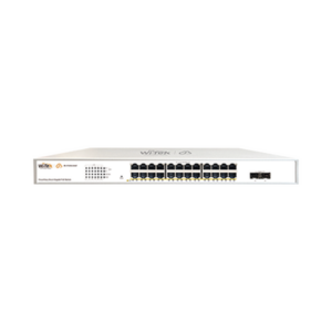 Switch Administrable PoE  / 24 puertos PoE af/at Gigabit /  2 x SFP Gigabit / Administración Cloud Gratuita / Presupuesto 370 W