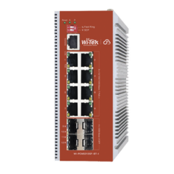 Switch L2+ PoE Industrial / Administración Cloud-Web-CLI / 8 Puertos PoE af/at/bt 100/1000 Mbps / 2 Puertos SFP Gigabit / Presupuesto PoE 460 W / Protocolo ERSP (redundancia enlaces)