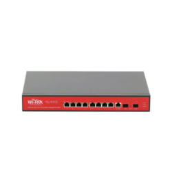 Switch Administrable Capa 2 de 8 puertos 10/100/1000 PoEaf/at + 2 x SFP Gigabit, con respaldo para energía solar