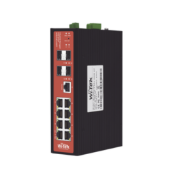 Switch Industrial 8 puertos / Administrable PoE / Puerto 1-2 PoE 24V/48V /  Puertos 3-8 puertos 802.3 af/at/bt / Presupuesto máx 240 W