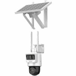 Kit Solar IP All in One / Doble Detección (Radar + PIR) / PT IP 4 Megapixel / Lente 2.8 mm / Panel Solar / Batería de Respaldo de Litio 50.76Wh (Hasta 1.5 días) / Conexión 4G / Audio de Dos Vías / Accesorios de Inst. / D