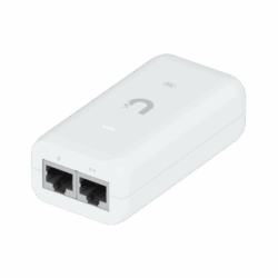 Inyector / Adaptador POE UniFi U-POE (48 VDC, 0.32 A hasta 15W) puerto Gigabit, ideal para equipos UniFi, incluye cable AC