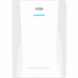 Punto de Acceso Wi-Fi 7 para Pared / GWN7670WM / MIMO 2x2:2 DL-UL OFDMA / Modulación 4096 QAM / 2.5G Ethernet PoE+ / Hasta 256 Clientes / QoS Avanzado / Cobertura 175 mts / Gestión Integrada y en la Nube