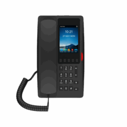 TELEFONO IP WI-FI HOTELERO C/POE C/PUERTO USB P/CARGA Y PANTALLA LCD D/3.5IN