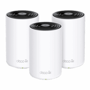 Router Inalámbrico MESH Interior para Hogar / Doble Banda Wi-Fi 6E AX5400 Mbps / 3 Puerto Gigabit WAN/LAN / 4 Antenas Internas / Administración Mediante la App Deco (iOS, Android) / Protección HomeShield