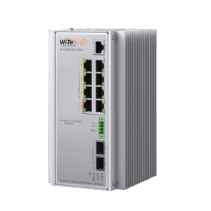 Switch Industrial Administrable Gigabit con 2 Puertos PoE bt + 6 Puertos PoE af/at o 24 V Pasivo + 2 SFP Gigabit, 240 W