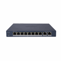 Switch Gigabit PoE+ / Administrable / 8 Puertos Gigabit PoE+ / 2 Puertos Gigabit / Configuración Nube Hik-Partner Pro / Modo Extendido hasta 300 Metros / 110 W