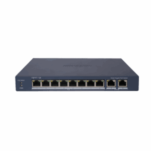 Switch Gigabit PoE+ / Administrable / 8 Puertos Gigabit PoE+ / 2 Puertos Gigabit / Configuración Nube Hik-Partner Pro / Modo Extendido hasta 300 Metros / 110 W