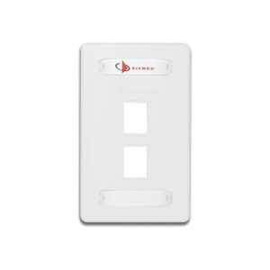 Placa de Pared Modular 10G MAX de 2 Salidas, Color Blanco