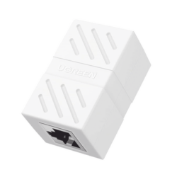 Acoplador (Extensor de Cable Ethernet RJ45 a RJ45) | 1000Mbps | Compatibilidad con Cat7 Cat6A Cat6 Cat5e | Compatible con POE | Ignífugo | ABS | Color Blanco.