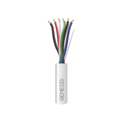 Carrete de 305 Metros / Cable de Cobre / 6 x 18 AWG / Plenum / Para Interior / Color Blanco / Para Aplicaciones de Alarmas de Intrusión/Control de Acceso/ Automatización / Interfonos y Tv Porteros